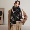 Autumn and Winter Warm Scarf Women Double-sided Cashmere Thick Shawl Neck