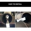 XL Black Turbo Sound Whistle - Universal Exhaust Pipe Simulator for Car Refit (Turbomuffler Device)