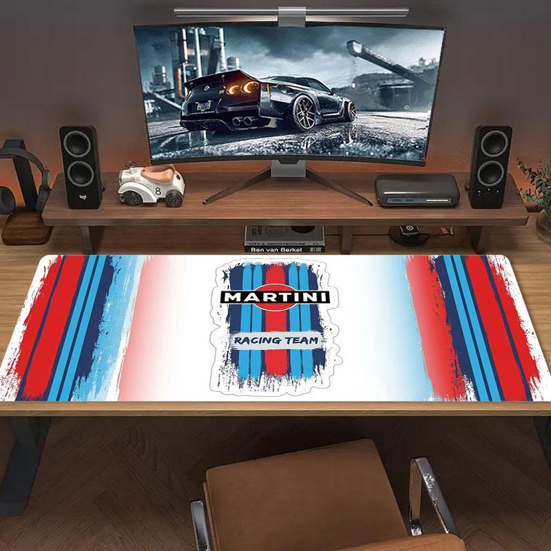 Martini Racing Large Size Mouse Pad Large Gaming Table Cushion Non-slip Laptop Tablet Big Mousepad XXL Mat Mini PC Playmat With Lock edge