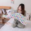 90/120cm Lovely Fluffy Wave Point Cat Dog Rabbit Plush Cushion Doll Baby Sleep Hug Soft Appease Pillow Creative Stuffed Toy Gift