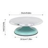 Вращающаяся подставка для торта, поворотный столик для торта, алюминиевый сплав, 10/12 дюймов, бесшумный подшипник, закругленные края, для дома, для принадлежностей для украшения торта