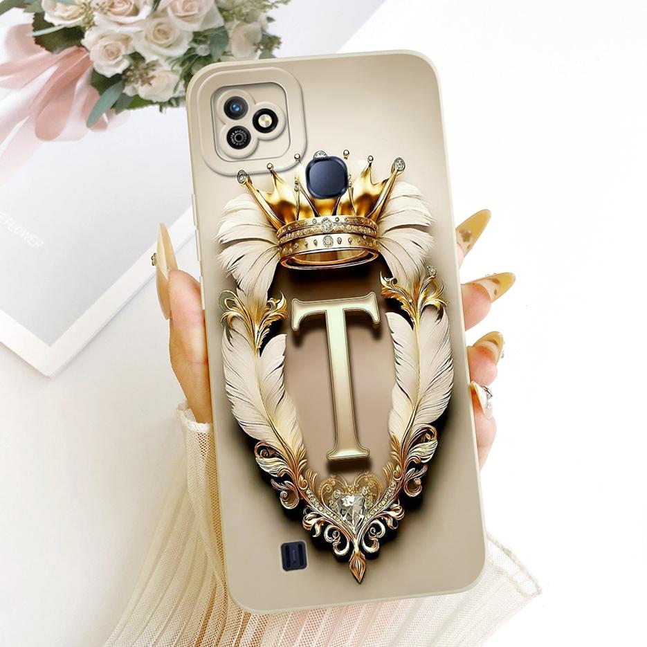 For Infinix Smart HD 2021 Case X612B X612 Cute Crown Letters Cover Shockproof Soft Silicone Case For Infinix Smart HD 2021 Shell