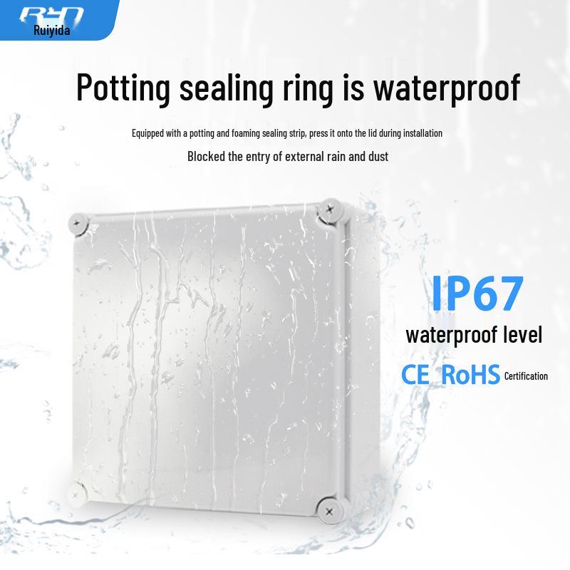 AG Type Waterproof Plastic Junction Box for Outdoor Power Buttons & Terminal Processing