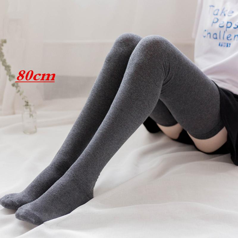 Женские носки, супер длинные хлопковые теплые носки до бедра, мужские женские новые модные гольфы
