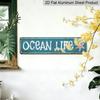 15.7×3.94inch Room Decor Sea Life "Vintage Aluminum Signage - Aluminum Decorative Sign | UV Printed, Durable Metal Wall Art for Home, Bar, Cafe and