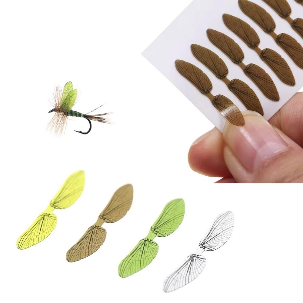 1Sheet Realistic Fly Tying Material Realistic Texture Insect Wings Trout Lures