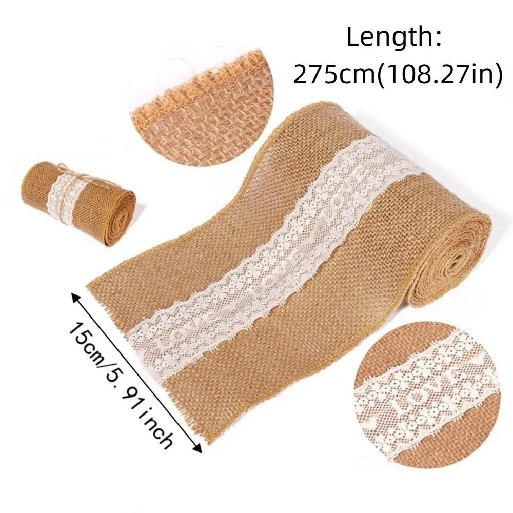 15cm Lace Seat Back Strap Vintage Lace Linen Ribbon Roll Clothing Decoration