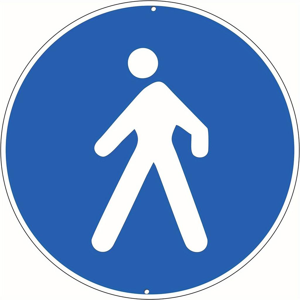 1 шт. 2d плоский деревянный предупреждающий знак - 20 см, несколько узоров на выбор, предупреждающий знак, простой в установке, водонепроницаемый, круглый