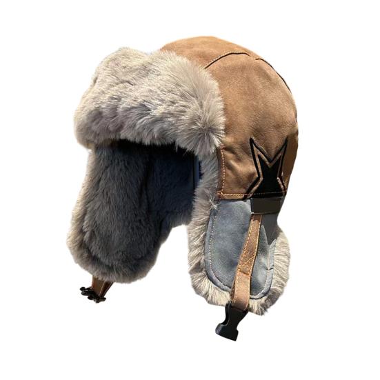 Шапка Лей Фэн с регулируемой плюшевой подкладкой, всесторонняя тепловая защита, шапка с защитой ушей, ветрозащитная, водоотталкивающая, зимняя шапка