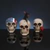 Мини Смола Череп Декор Наружный Настольный Декор Подарок на Хэллоуин Мультяшный Страшный Череп Животного Внутренние Украшения Поделки Украшение Новый