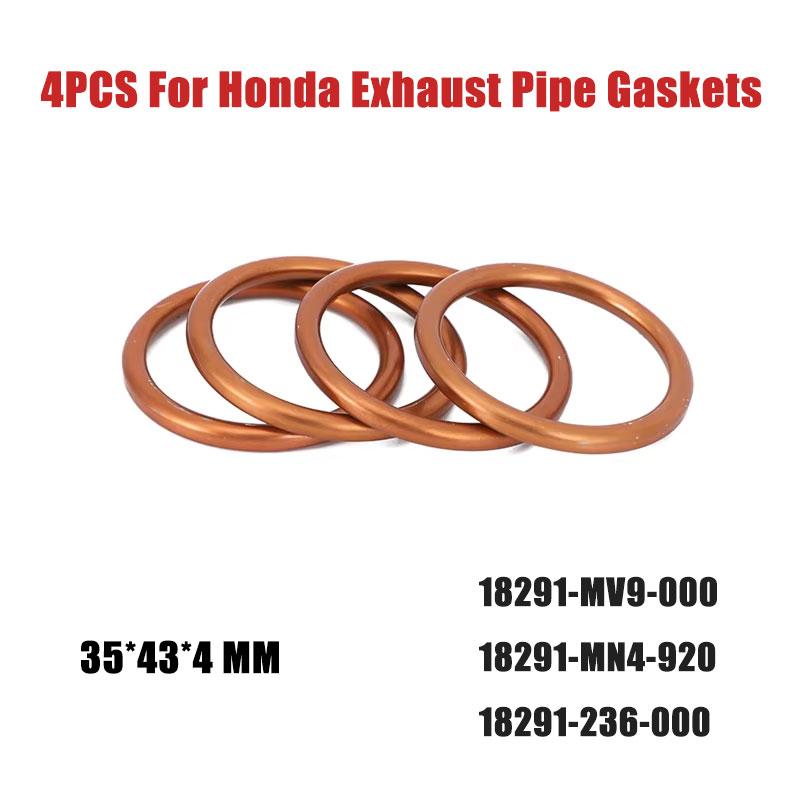 Для Honda CB650 CB550 Прокладки выхлопной трубы CBR600 CBR650 VF750C VF1000 18291-MN4-920 18212-634-010 18291-236-000 18212-634-000 Прокладки двигателя 6