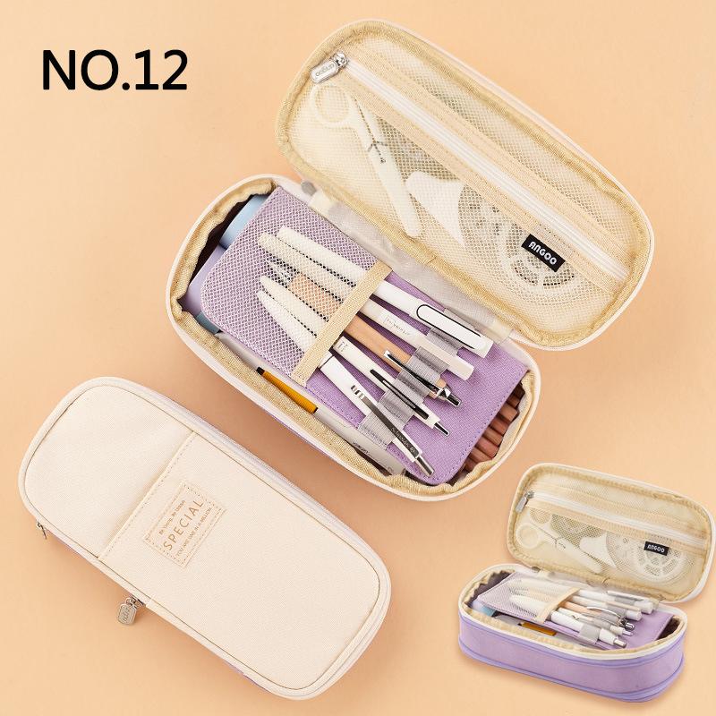Креативный пенал большой емкости, двухслойный, сертификация CPC, безопасный материал, школьный чехол, канцелярские принадлежности для девочек