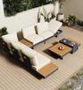 Outdoor Sofa Courtyard Leisure Villa Hotel Corner Anti corrosion Wood Combination Outdoor Furniture