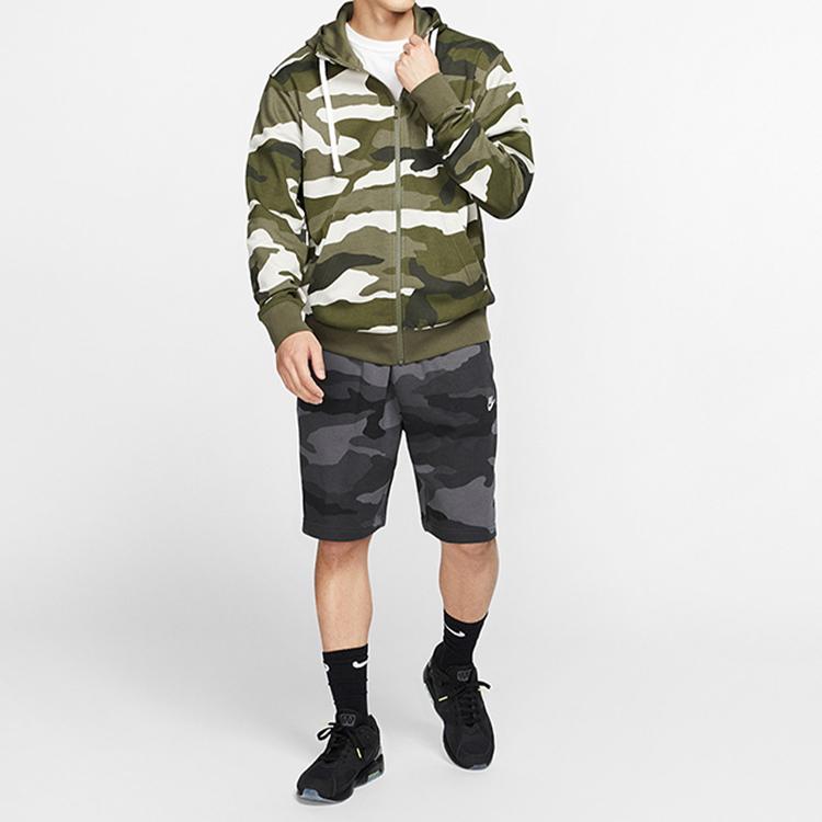 Nike Jackets Men's Green Camouflage Hooded Moderate Other BV2821-222