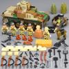 Солдат Второй мировой войны Японская армия Военное оружие Модель WW2 M25 Тяжелая бронированная машина Гусеничный боевой танк Строительные блоки Кирпичи Игрушка