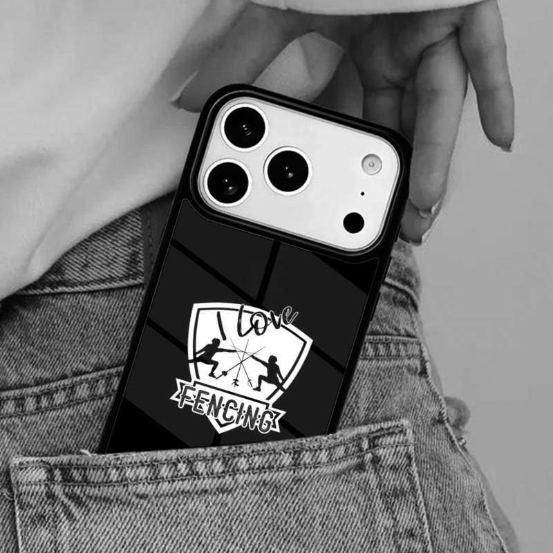 Eat Sleep Fencing heartbeat Phone Case for iPhone 16e 15 14 13 12 17 Pro Max Plus Air 17pro Cover Coque
