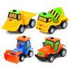 ABS Cartoon Construction Pull-Back Toy Car for Babies and Toddlers