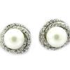 [G9032] - White 'Beauty Pearl' Silver Earrings