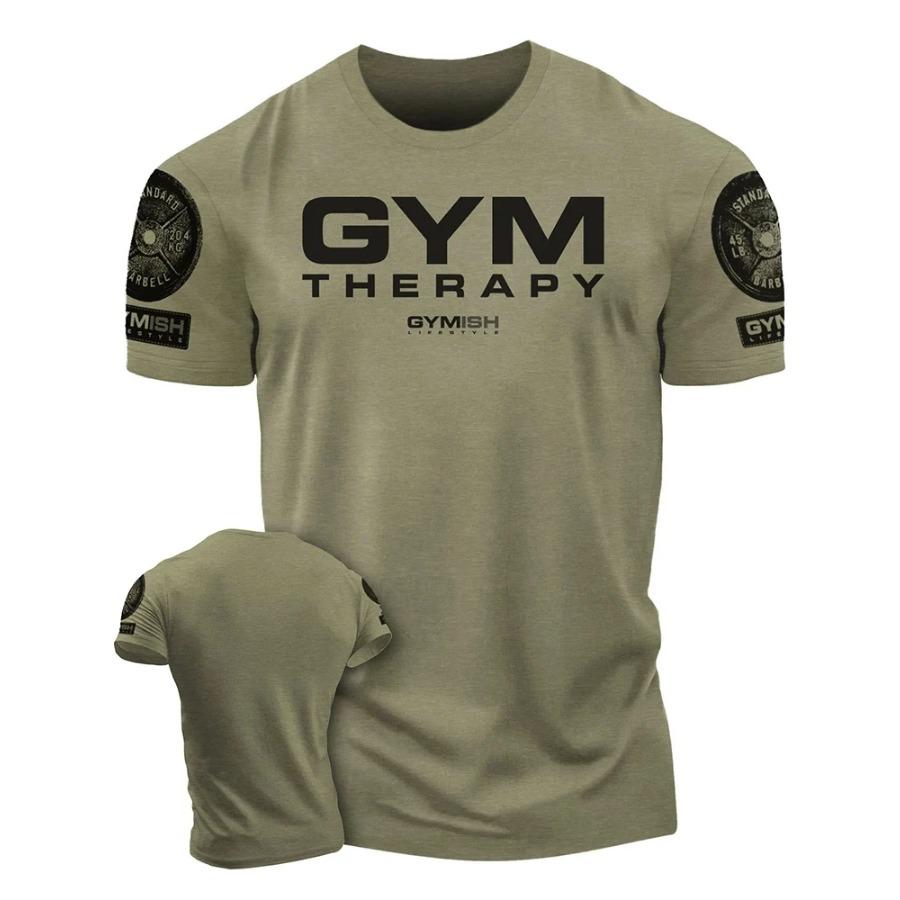 Футболка Recover Fully Workout с 3D-печатью, забавная футболка для спортзала, высококачественная хлопковая мужская футболка с короткими рукавами Muscle Man Tough Guy