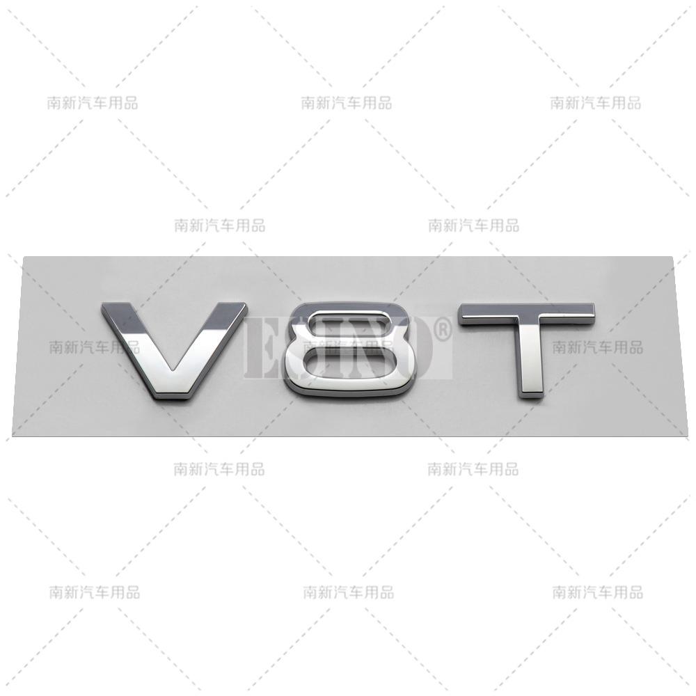 3D V6T V8T ABS Adhesive Emblem Car Badge Sticker Decal for 42s A6 A7 A8 S4 S5 S6 S7 S8 RS4 RS5 RS6 RS7s42