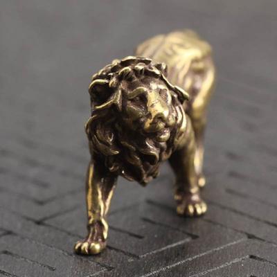 Лев орнамент Миниатюрные фигурки Ремесло Украшение стола Дисплей Ручная работа