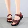 Women Comfortable Casual Mother Shoes Hollow Waterproof Platform Summer Beach Non slip Soft Soled Sandals