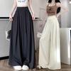 Summer Fashion Wideleg Suit Skirt Pants For Women With Solid Color And Fine Flash Design