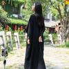 Бамбуковый узел рукав «летучая мышь» длинное платье-халат - Весна/Лето национальный стиль