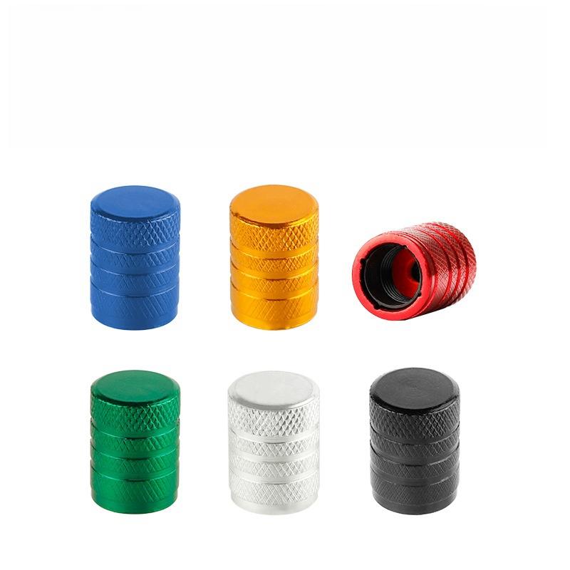 4 шт. колпачка для вентиля автомобильной шины, колпачок для вентиля шины с насечкой, алюминиевый шток колеса шины, колпачок для воздушного клапана автомобиля, универсальные аксессуары