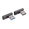 1 пара угловых USB A на USB C конвертер-адаптер (левый и правый) Поддержка передачи данных и питания устройств
