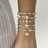 Bohemian Conch Beaded Bangles Turtle Pendant Wrap Charm Hand Chain  Jewelry