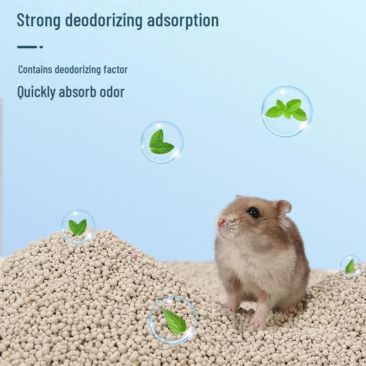 Универсальный дезодорант для домашних животных Песок для хомяков и ежей - Гранулы для круглогодичного контроля запаха