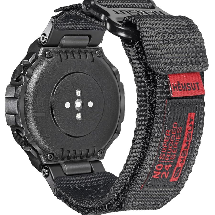 Ремешки для часов, совместимые с Huami Amazfit T-Rex/T-Rex 2/T-Rex Pro/T-Rex Ultra, прочный нейлоновый спортивный ремешок с плетеной петлей