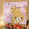 Популярный Милый R Rilakkuma Персонаж Мультфильм Гобелен Искусство Научная Фантастика Комната Домашний Декор Искусство Домашний Декор
