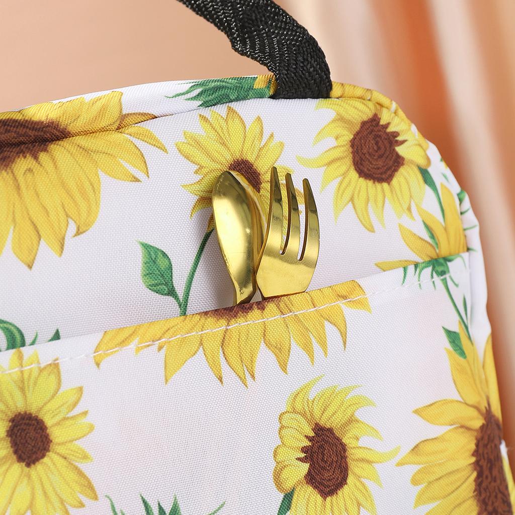 Digital Printed Pattern Insulated Bag Lunch Bag Handheld Aluminum Foil Ice Bag Lunch Storage Bento Bag Fresh-Keeping Bag