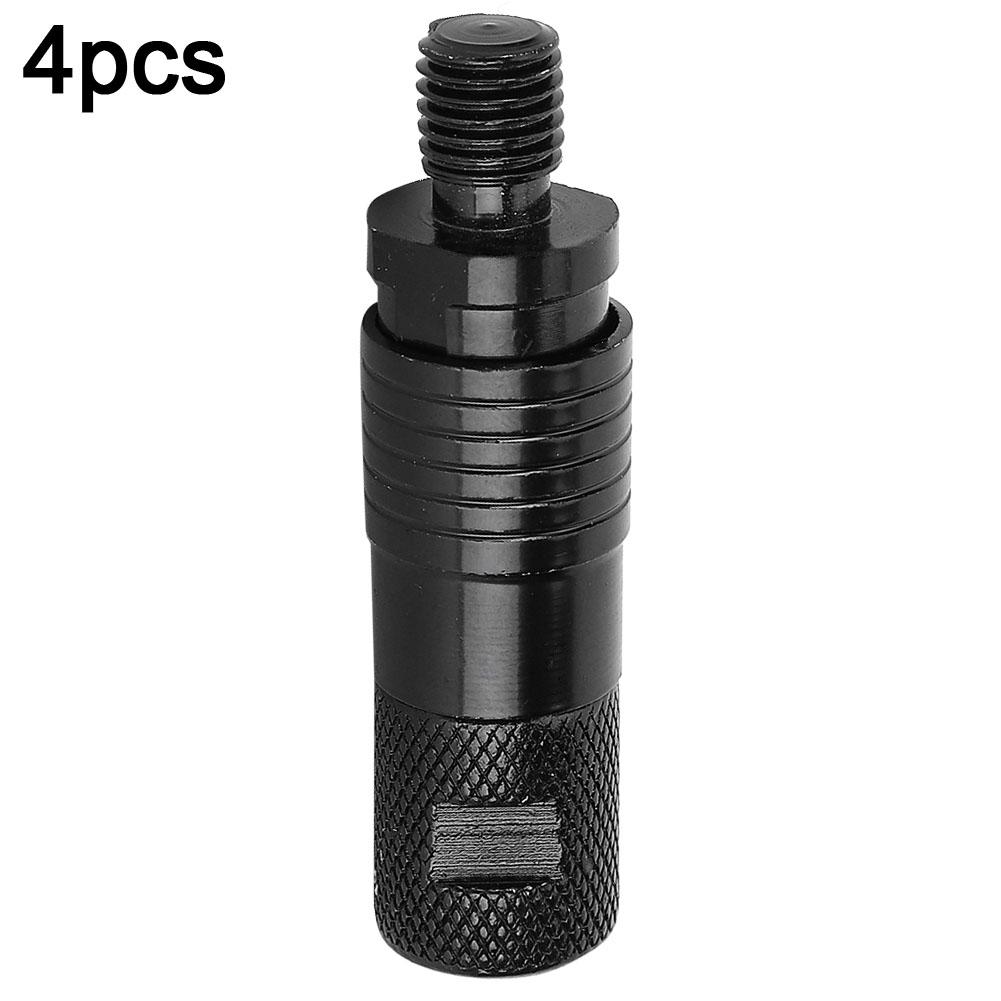 4Pcs New Fashion Metal Fishing Rod Pod Connectors Quick Release Bite Alarms Adapters Black