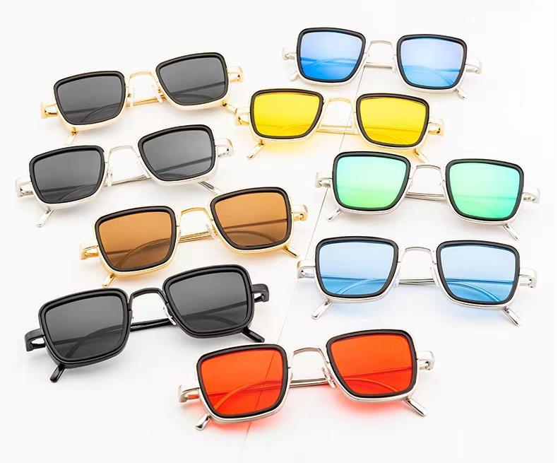 2025 Trendy Retro Metal Square Men's Sunglasses - UV Protection, European & American Style