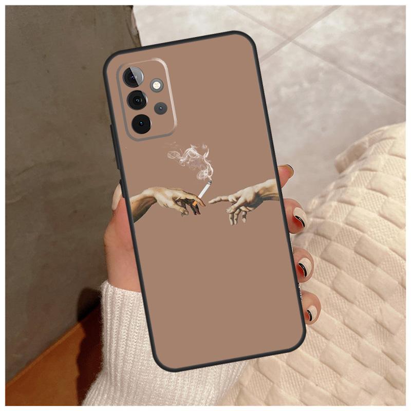 Чехол Grime Michelangelo Creation Of Adam для Samsung Galaxy A12 A32 A52 A22 A16 A26 A36 A56 A06 A55 A35 A15 A54 A34 A14 A13 A53