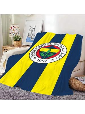 F-FenerbahceS Skicomfort Теплый Мягкий Домашний Обед Одеяло Подходит Для Гостиной Офиса Ежедневных Путешествий Подарки