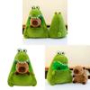 Cartoon Transformable Capybara Plush Toy Detachable Stuffed Animal Pillow Gift