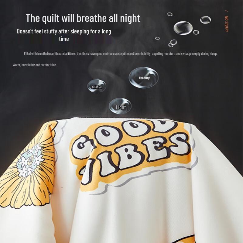 Purple Charm Antibacterial Washable Summer Fiber Quilt