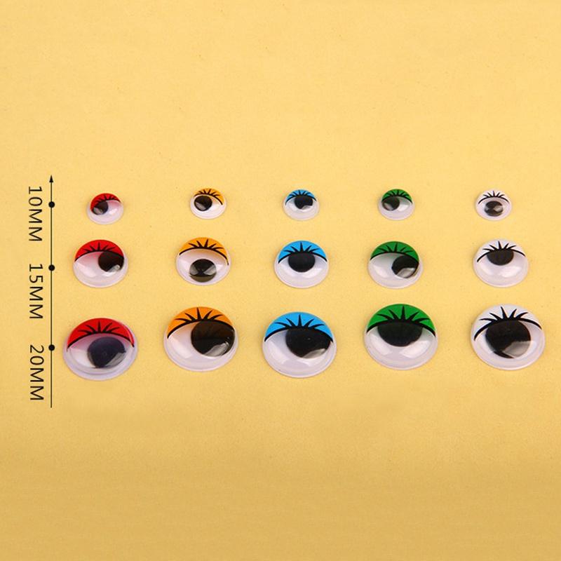 50 Wiggly Googly Eyes With Eyelash With Self-adhesive DIY Scrapbooking Crafts