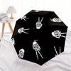 1pc Skele hands Automatic Open 8-Rib Windproof Umbrella, Travel & Commuting, Suitable for All Seasons, Lightweight Portable 123