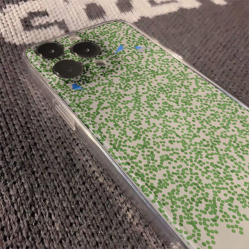 Super Cute Leafage Bird Phone Case For iPhone 16 15 14 13 12 11 Pro Max XR XS MAX 7 8 Plus MINI Y2K Fashion Anti Fall Back Cover