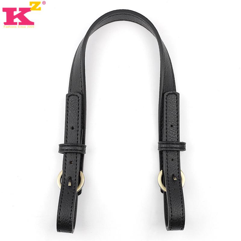 Adjustable 47-52cm Double Buckle PU Leather Strap for Bags and DIY Projects
