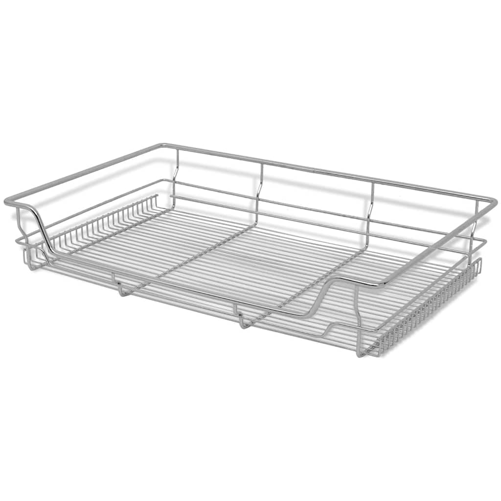 Built in Basket Drawer Slides 2 pcs Silver 800 mm