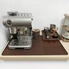 Silicone Coffee Machine Mat Non-Slip Heat Resistant Bar Tray with Removable Drying Rack Spill-Proof Cafe Accessories for Espresso Maker Counter