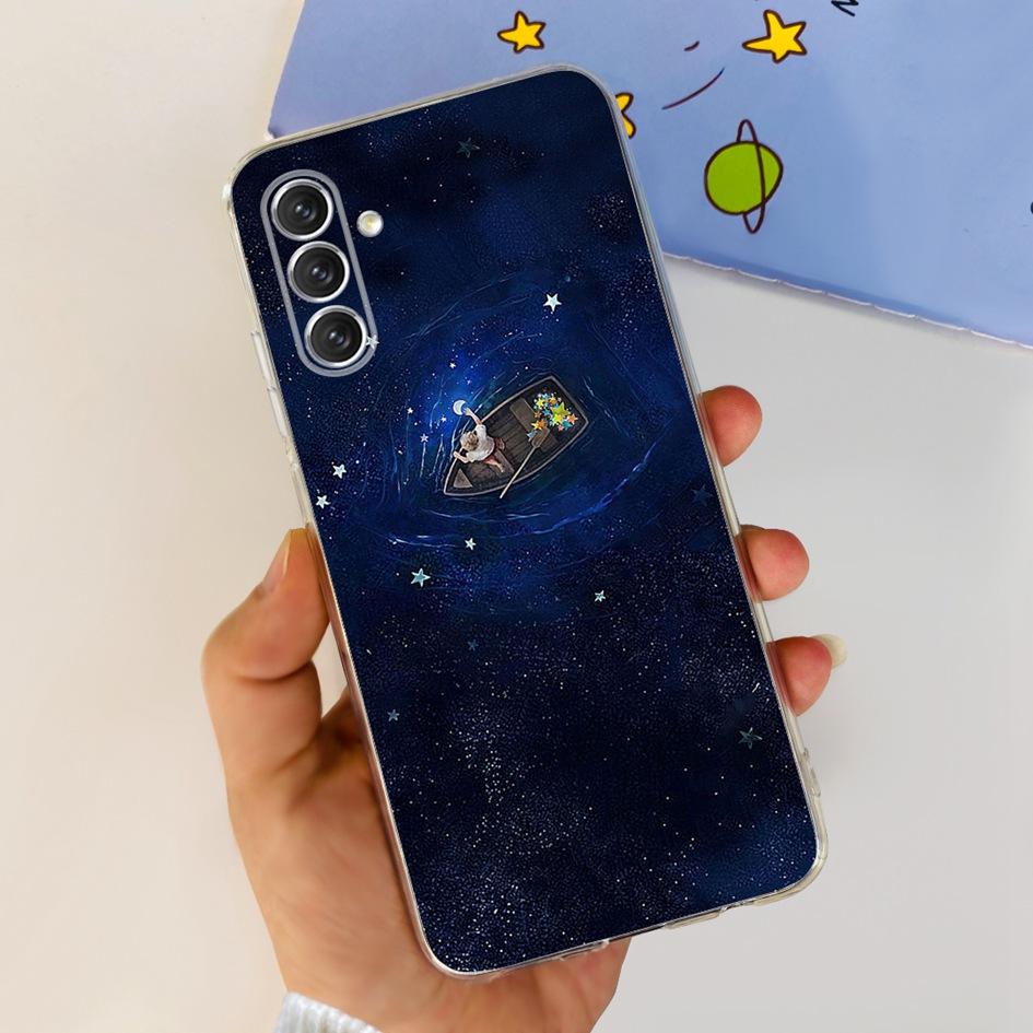 For Samsung A04s Case A047 SM-A047F Stylish Flower Printed Funda Soft Cases For Samsung Galaxy A04s A13 5G SM-A136B Bumper A 04s