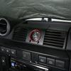 Для Land Rover Defender 2008-2018 алюминиевый сплав серебристый/красный приборная панель автомобиля центральные часы декоративное кольцо наклейки автомобиль