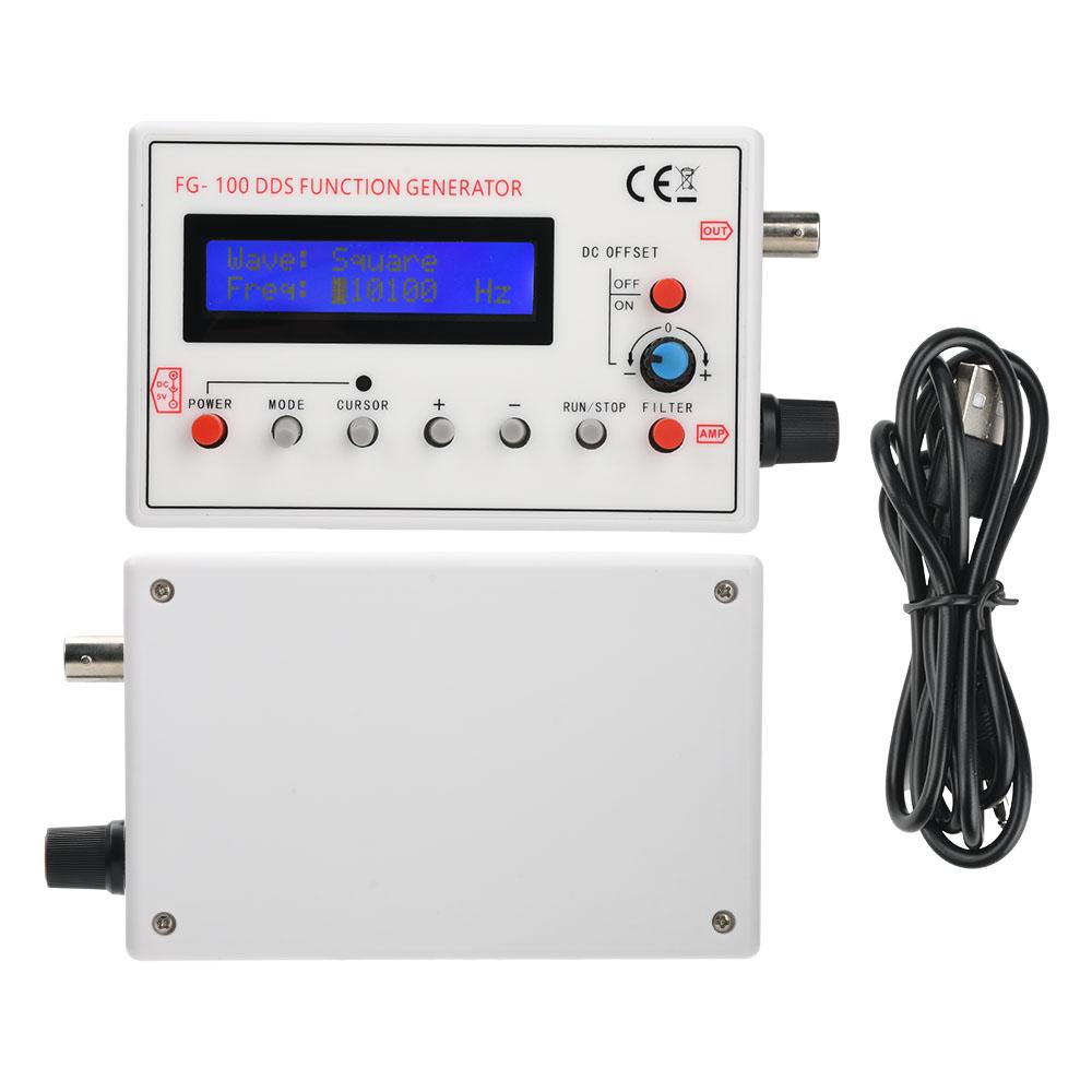 FG-100 DDS Function Signal Generator Module 1HZ-500KHZ Signal Source Module Sine+Square+Sawtooth Waveform DC3.7-10V